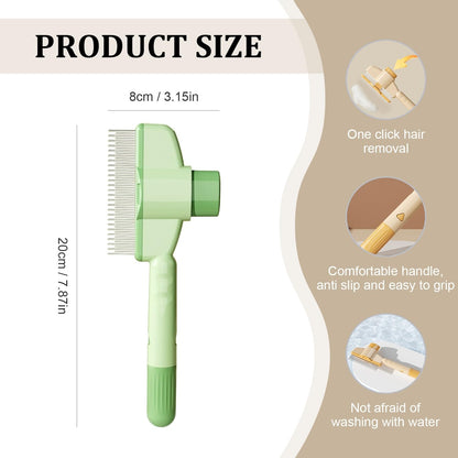 Say Goodbye to Shedding: One-Click Self-Cleaning Pet Brush (2-Pack)