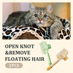 Say Goodbye to Shedding: One-Click Self-Cleaning Pet Brush (2-Pack)