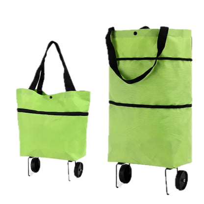 2-in-1 Foldable Shopping Cart Bag