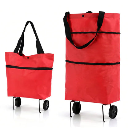 2-in-1 Foldable Shopping Cart Bag