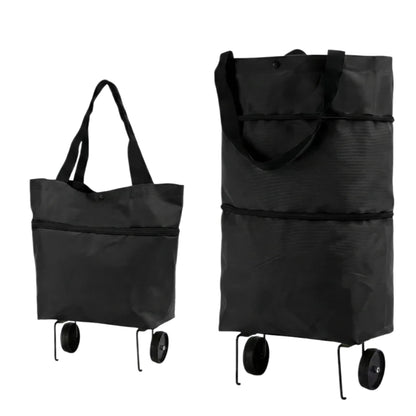 2-in-1 Foldable Shopping Cart Bag