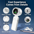 Mini Portable Fan 3600mAh | Rechargeable LED Display Handheld Fan