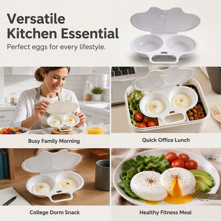 🍳 Microwave Egg Poacher — Faster Egg Breakfasts, Less Cleanup