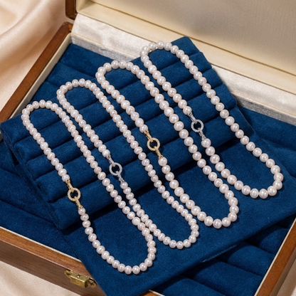 Luminous Grace Pearl Set - Authentic Freshwater Pearl Necklace & Jewelry Kit